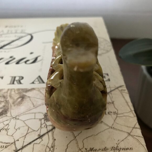 Collectable Handmade Soapstone Duck with Baby - Picture 5 of 10